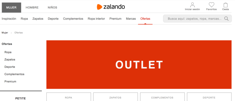 Zalando best sale outlet hombre