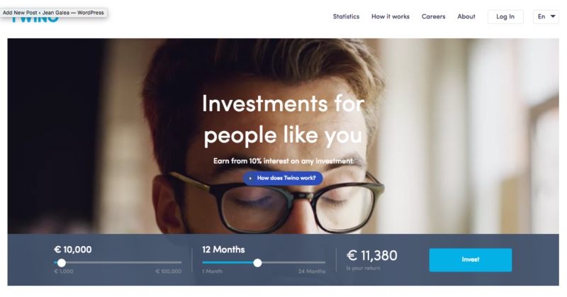 Twino European peer-to-peer lending site