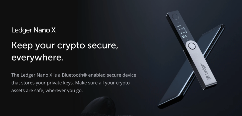 how to store crypto on ledger nano x