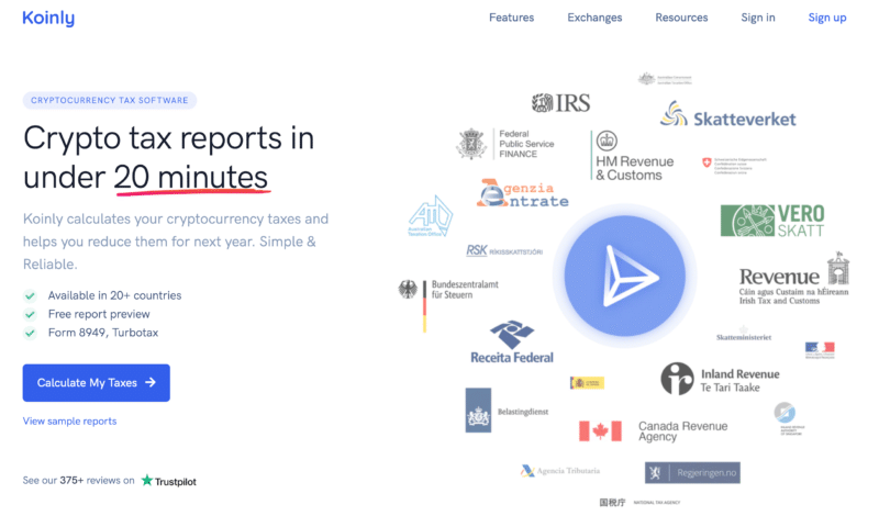Koinly crypto tax preparation