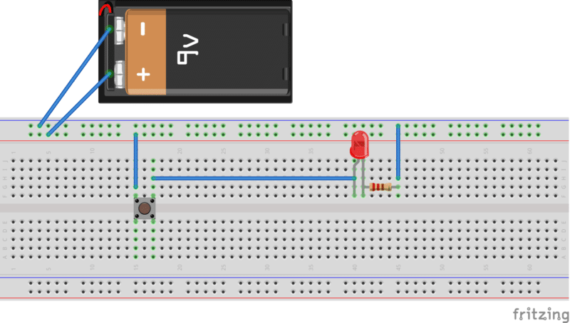 LED with button