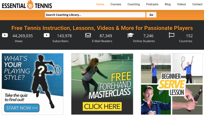 online tennis instruction