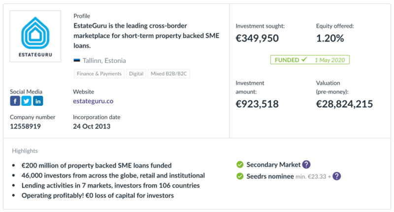 EstateGuru seedrs