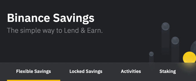 Binance savings