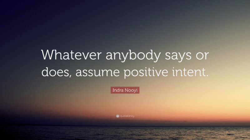 assume positive intent