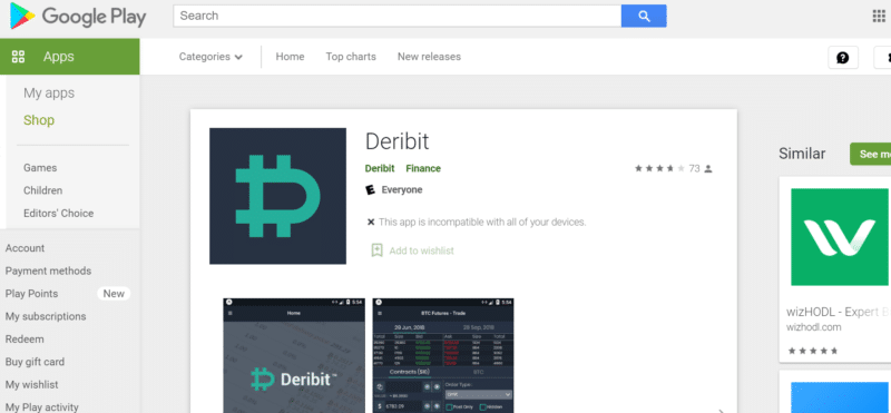 deribit app