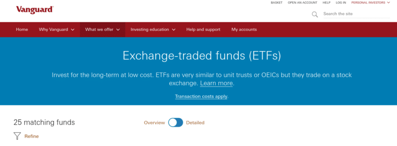 Vanguard ETFs