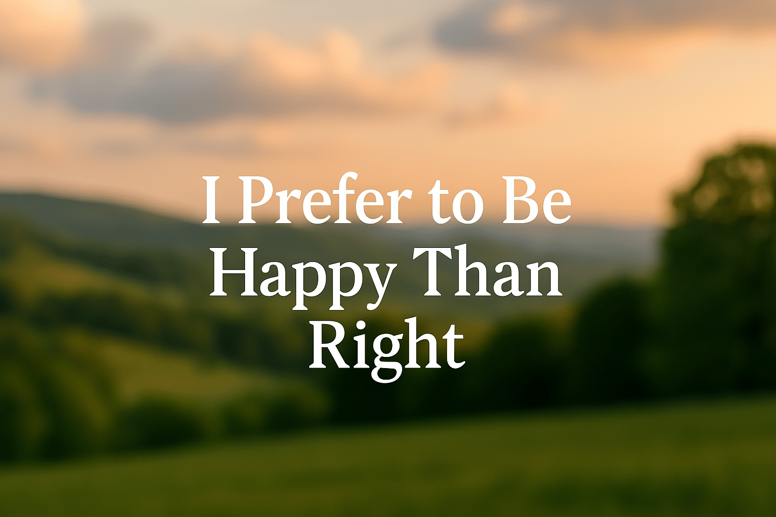 happy vs right