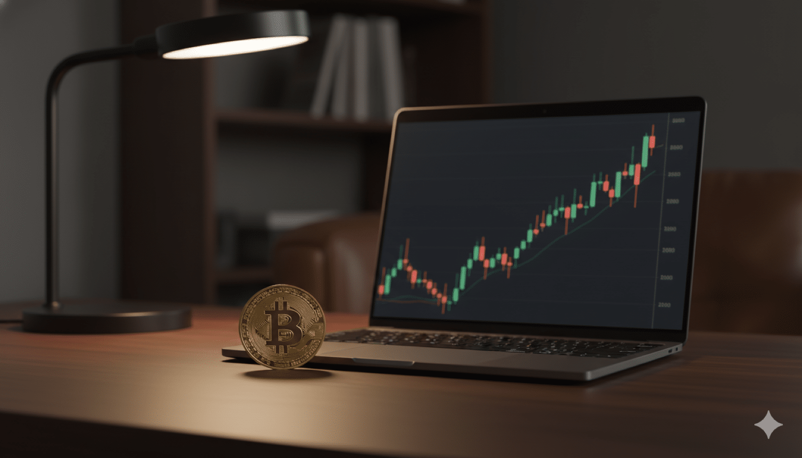 Cryptocurrency investing guide - Bitcoin coin with crypto chart