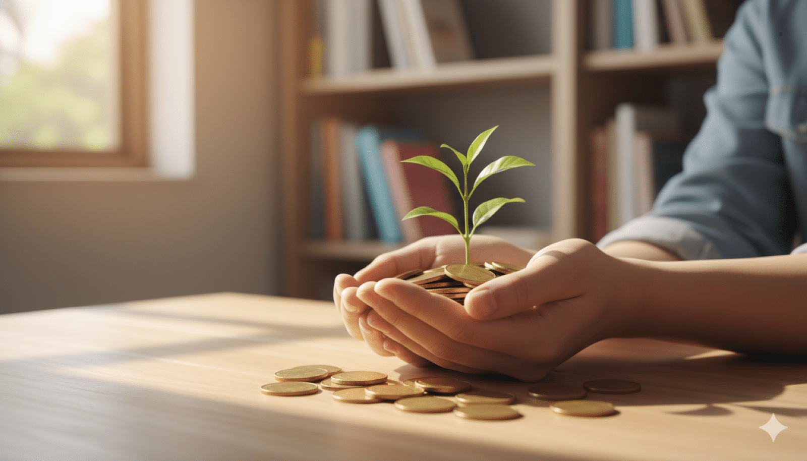 Beginner investing guide - plant growing from coins representing wealth growth
