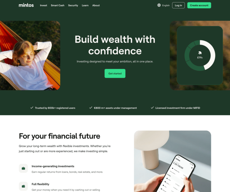 Mintos homepage 2026