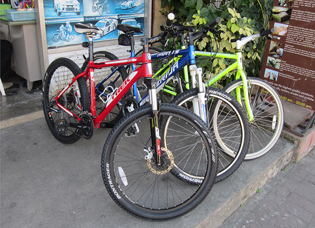 Bicycles for rent in Chiang Mai