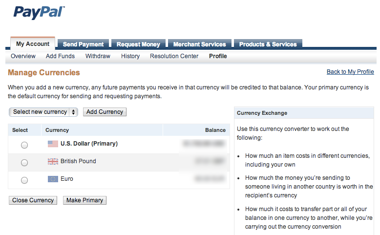 Currency Exchange Check Cashing Fees Chart