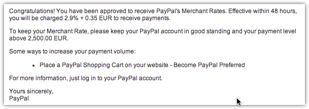 paypal merchant rates